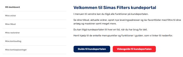 Ny kundeportal – gør dine filterindkøb nemmere og hurtigere
